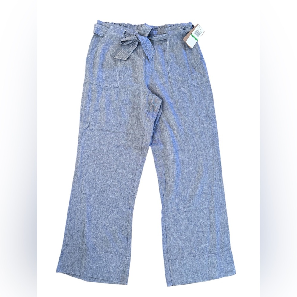 Mason & Belle Wide Leg Linen Blend Pants